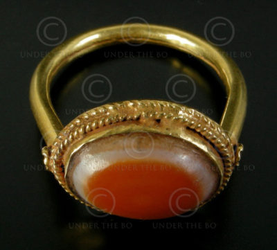 Bague agate oeil R219. Afghanistan.