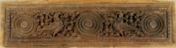 Indian carved panel 09BS8. Satin wood, Southern India.