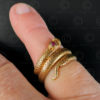 Gold snake ring R298. Northern India.