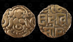 Rajput gold coin C269. Reign of King Govinda Chandra