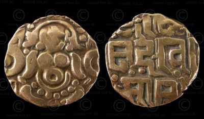 Rajput gold coin C269. Reign of King Govinda Chandra