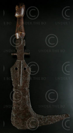Couteau africain AF16. Mangbetu, Congo (DRC).