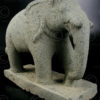 Green granite elephant 09MM4. Tamil Nadu, southern India.