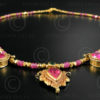 Indian gold and ruby necklace 636. Designed by François Villaret.
