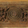 Panneau Indien sculpté 09BS8. Bois de satin. Inde du sud.