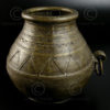 Orissa bronze pot IN593A. Orissa, eastern India. 19th century.