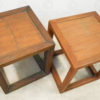 Chinese stool FV13. Teakwood and split bamboo. Under the Bo workshop