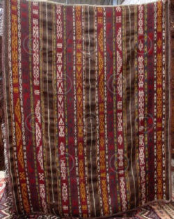 Afghan kilim Z147 Wool and cotton, supplementary weft kilim, nomadic Gajar of Af