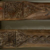 Thai beams T4. Two teak wood beams from a temple. Lanna, Northern Thailand. 19th