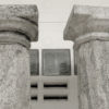 Six granite columns 08LN20. Western Tamil Nadu state, Southern India