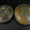 Small bronze dishes IN651CD.Kerala state, Southern India.