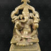 Ganesh assis bronze 16N5. Etat du Maharashtra, Inde du sud.