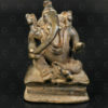 Ganesh assis bronze 16N6. Etat du Rajasthan, Inde du nord.