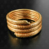 Bague serpent or R305. Artisanat contemporain du nord de l'Inde.