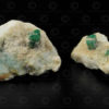 Two emerald rocks SW126A. Mines of Mingora, Swat valley, Pakistan.