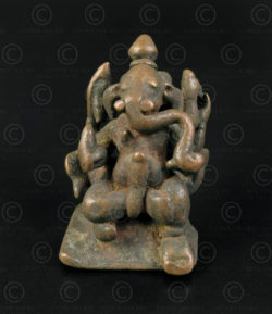 Bronze Ganesh 16N51. Maharashtra state, Southern India.