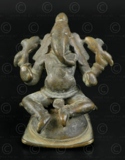 Bronze Ganesh 16P15. Maharashtra state, Southern India.