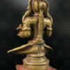 Bronze seated Gauri 16N31. North Karnataka /South Maharashtra State, southern India.