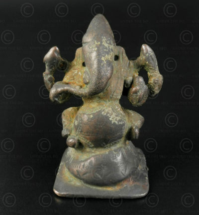 Ganesh bronze 16N22. Etat du Maharashtra, Inde du sud.