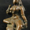 Seated Lakshmi statuette 16P36. Tamil Nadu state, Southern India.