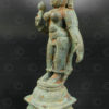 Bronze Lakshmi with lotus 16N1. Tamil Nadu state, Southern India.