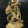 Bronze Khandoba et monture 16N52. Etat du Karnataka, Inde du sud.