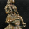 Seated Lakshmi statuette 16P36. Tamil Nadu state, Southern India.