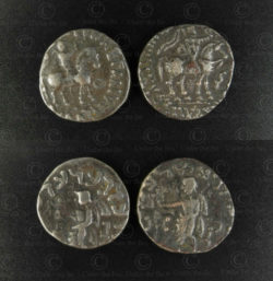 Gandhara silver coins C333. Indo-Scythian (Saka) kingdoms - Gandhara.