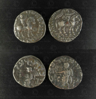 Gandhara silver coins C333. Indo-Scythian (Saka) kingdoms - Gandhara.