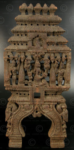 Ganesh kavadi panel 08KK4A. Tamil Nadu state, Southern India.