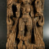 Wooden Goddess Kali 08DD13J. Tamil Nadu state, Southern India.