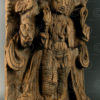 Wooden Goddess Kali 08DD13J. Tamil Nadu state, Southern India.