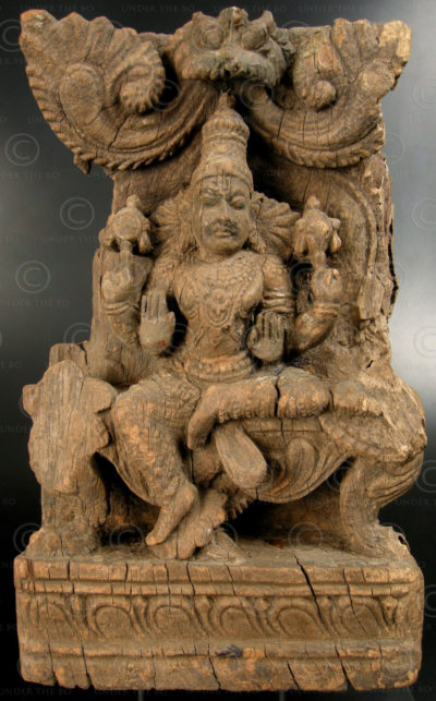 Kerala Vishnu panel 08LN6B. Kerala state, Southern India.