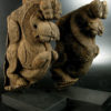 Pair of lions brackets 09SV3. Tamil Nadu state, Southern India.