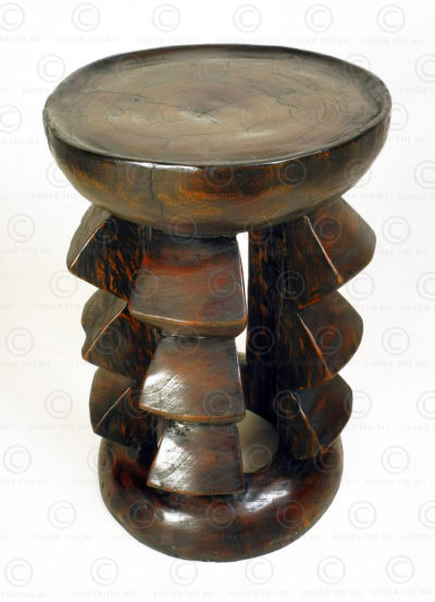 Cameroon style stool 18FV-S9. Made at Under the Bo workshop.