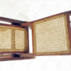 Folding chair C21-98. Rose wood and woven rattan. India