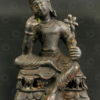 Bodhisattva Shahiya bronze PK253. Ancien royaume bouddhiste de Gandhara, trouvé dans le district de Swabi, nord du Pakistan.