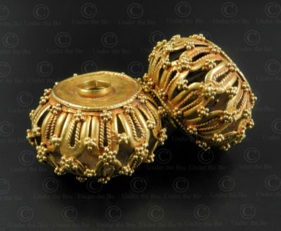 Gujarat gold beads BD295. Gujarat or Rajasthan Sate, North-West India.
