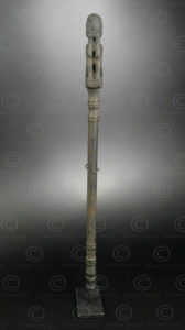 Charme de piège à sangliers iban BO272. Culture dayak iban, Kapar, Tangit, Kalimantan de louest, île de Bornéo.
