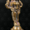 Bronze standing Vishnu statuette 16N25. Karnataka state, Southern India.