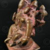 Bronze Vishnu with Lakshmi statuette 16P37. Karnataka state, southern India.