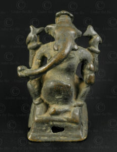 Bronze Ganesh 16P52C. Karnataka state, Southern India.