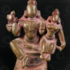 Bronze Vishnu with Lakshmi statuette 16P37. Karnataka state, southern India.