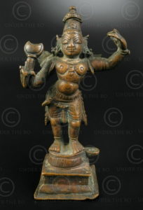 Bronze statuette of Rama 16P38. Tamil Nadu state, southern India.