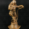 Statuette bronze Krishna dansant 16N43. État du Tamil Nadu, Inde du sud.