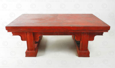 Chinese red table FVT143. Qing dynasty style, China. Manufactured at Under the Bo workshop.