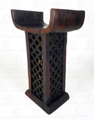 Fon style royal throne 19FVS5. Ethnic Fon, in Akan style, Benin - manufactured at Under the Bo workshop.
