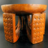 Zambia style stool 18FV-S20. Ethnic Bisa style, Zambia. Made at Under the Bo workshop.