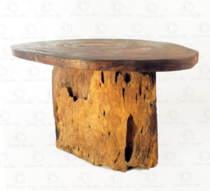 Organic shaped table FV165. Designed by François Villaret. Manufactured at Under the Bo workshop.