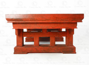 Chinese red table FVT143. Qing dynasty style, China. Manufactured at Under the Bo workshop.